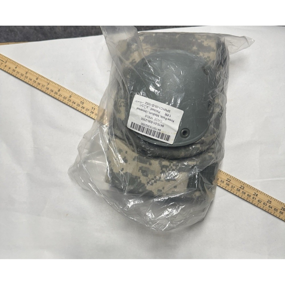 USGI BIJONS KNEE PADS Medium SET MILITARY ARMY ACU UNIVERSAL CAMO